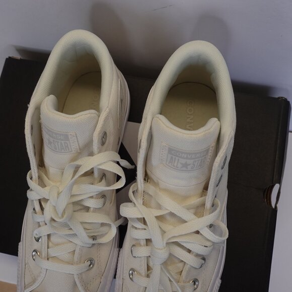 Converse Chuck Taylor Canvas White Mid Top Sneakers Men's 9 Women's 11 NEW - Picture 9 of 13